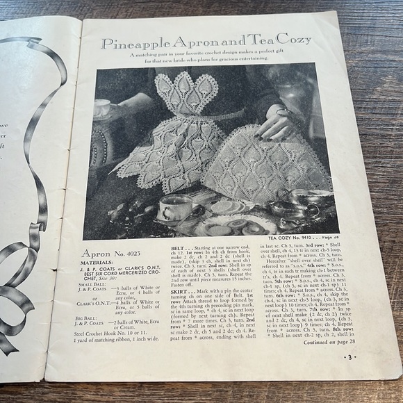 Vintage Other Vintage Crochet Pattern Book From 944 Excellent